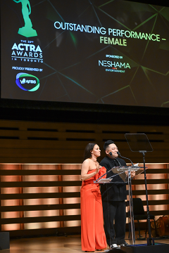 Outstanding Performance Male & Female Award Co-Presenters, <b>Emma Hunter</b> & <b>Andrew Phung</b>