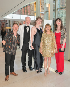 Left to right: <b>Matt Lemche</b>, <b>Colin Mochrie</b>, <b>Kinley Mochrie</b>, <b>Debra McGrath</b>, <b>Madelaine Rose</b>