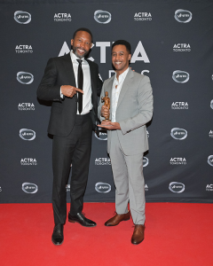<b>K.C. Collins</b> & <b>Araya Mengesha</b>, Members' Choice Series Ensemble Award Winner for <i>Law & Order Toronto: Criminal Intent</i>